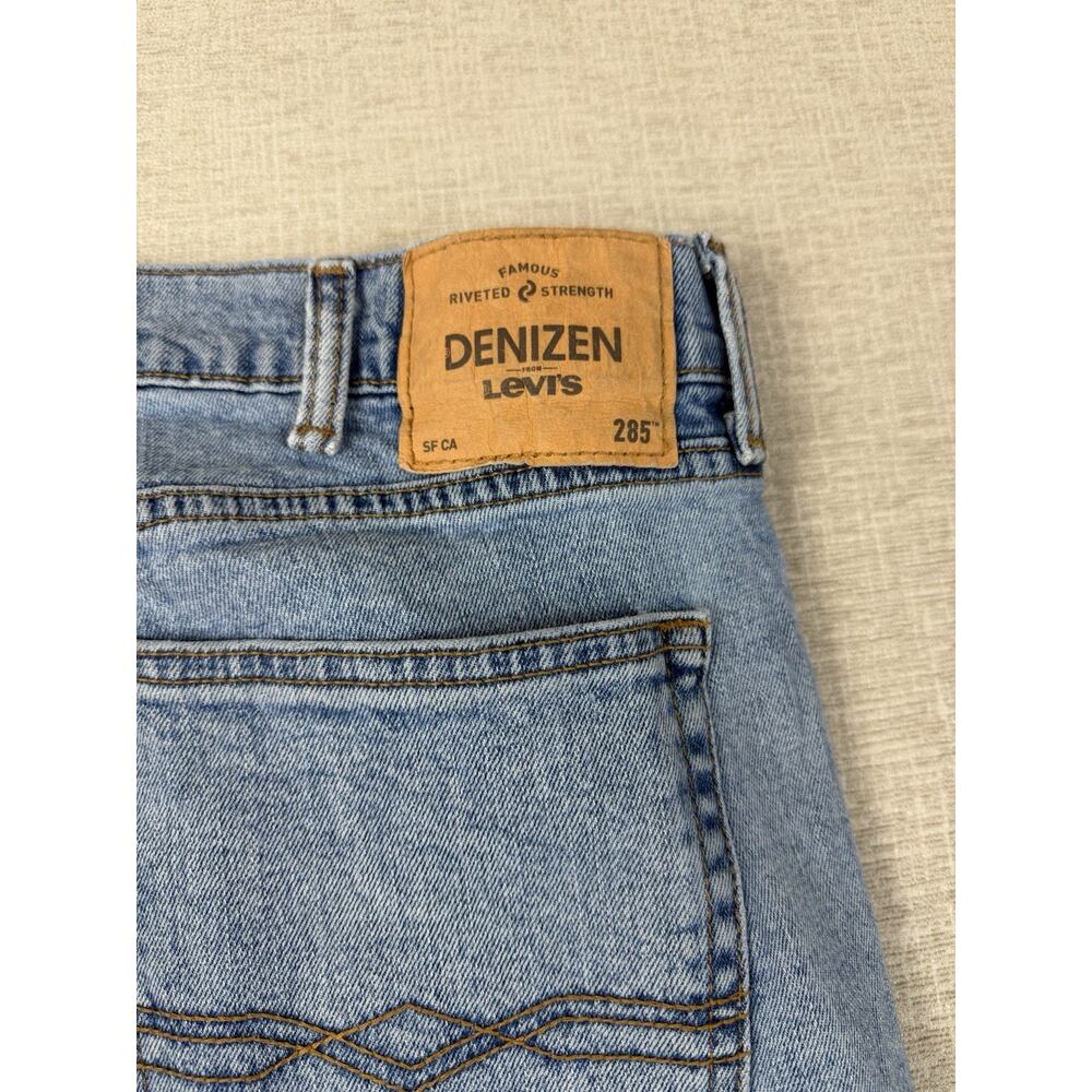 Denizen From Levis 285 Relaxed Fit Jeans Mens 38x30 Light Wash Denim - Picture 4 of 8